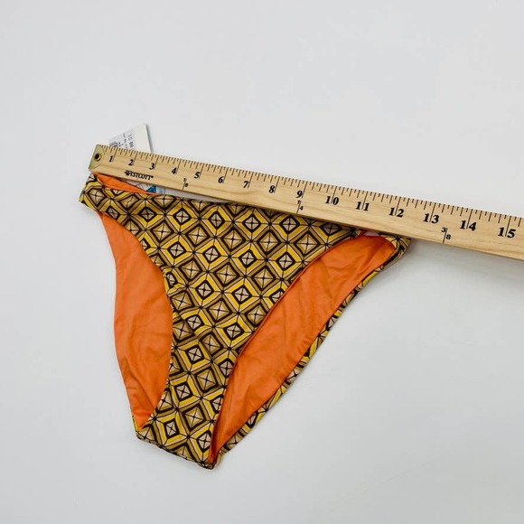 La Perla Tan Studio Geometric Orange Reversible Bottom Us 6 Eu 40 Bikini Bottom - Picture 4 of 12